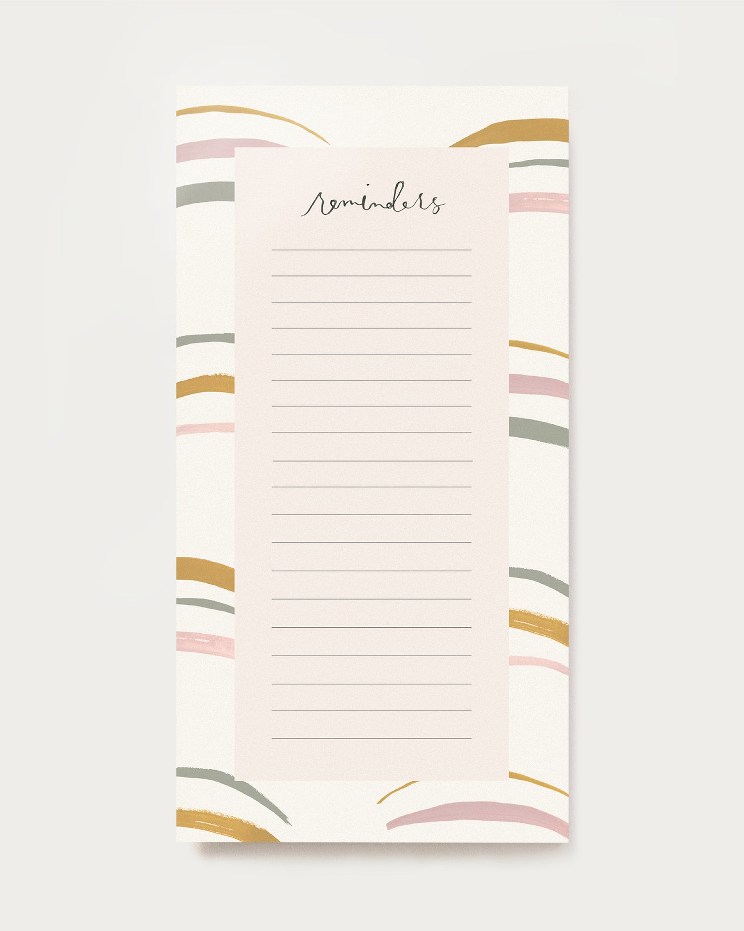archways reminders lined list pad our heiday