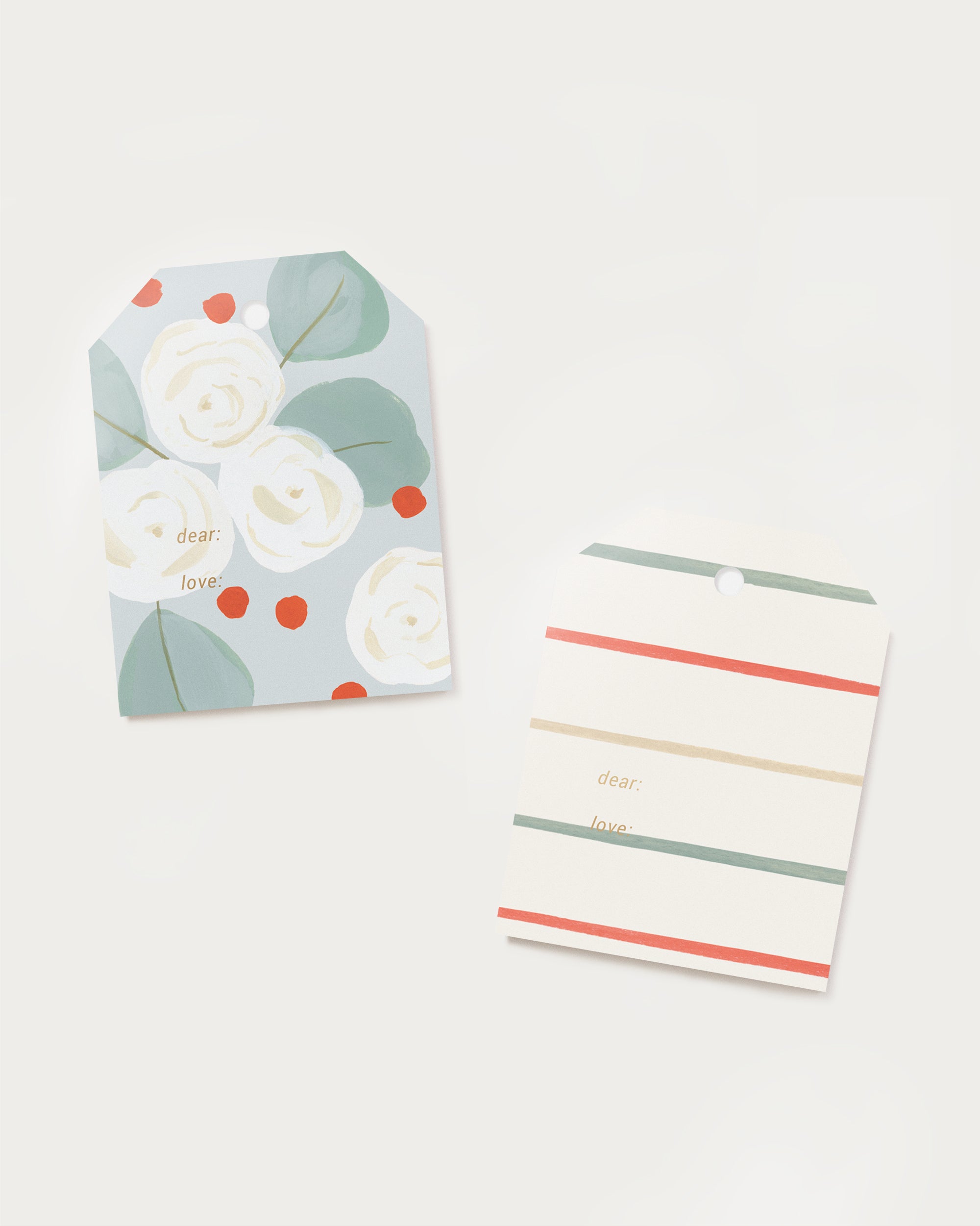 holiday gift tag set our heiday