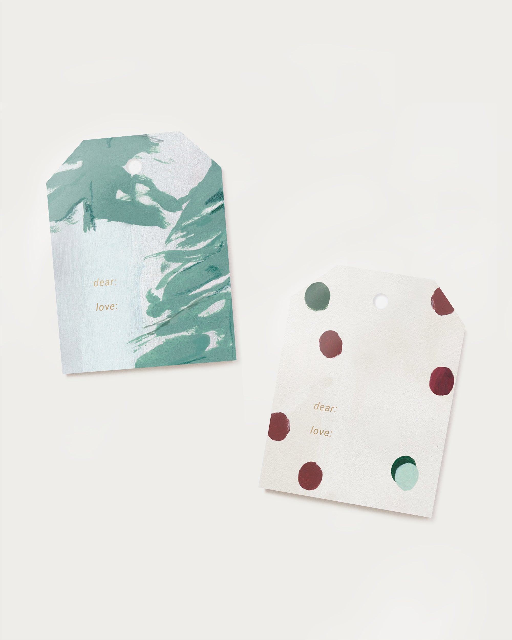 holiday gift tag set our heiday