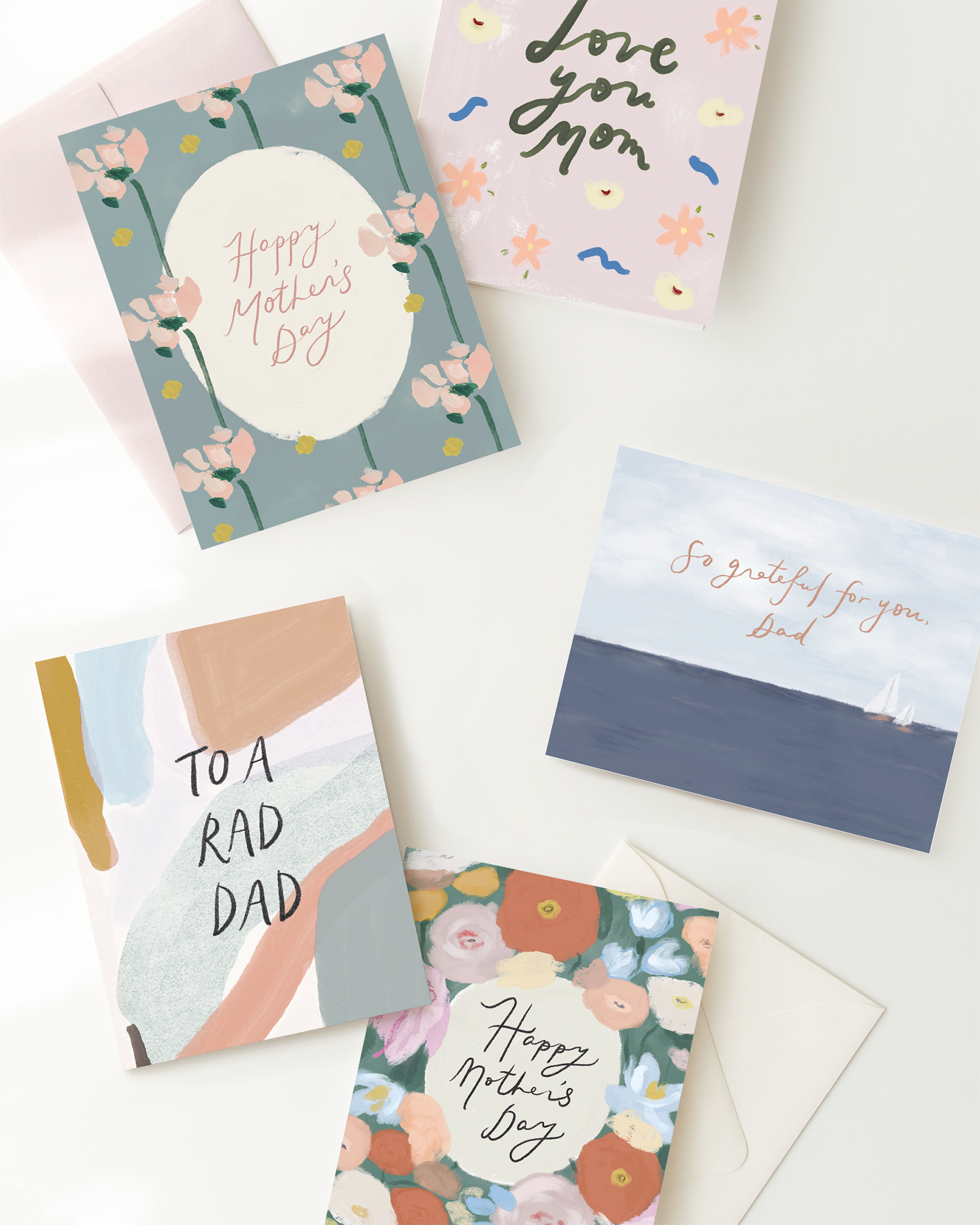 Love You Mom Daisies Card