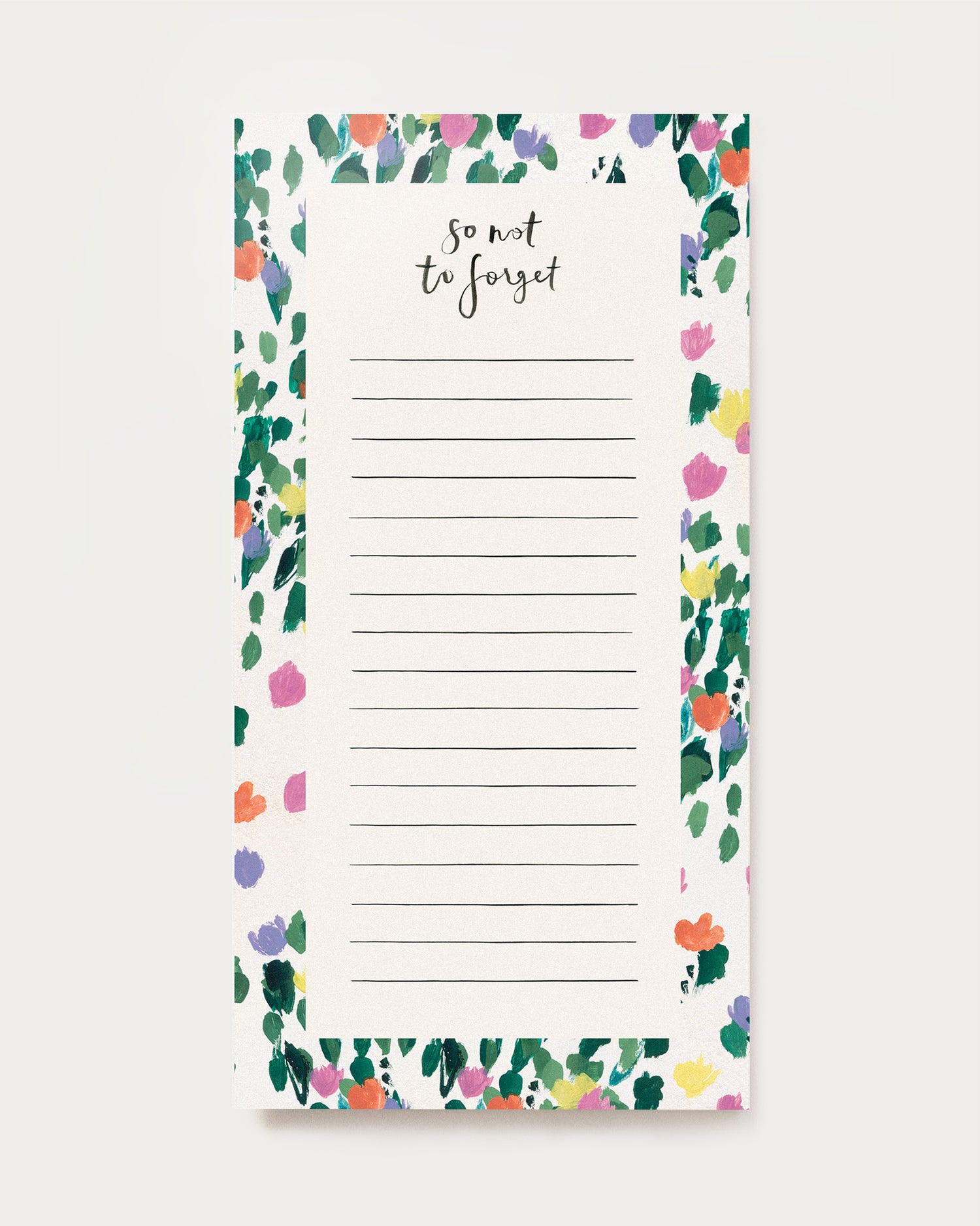 Tulips Forget Not Lined List Pad