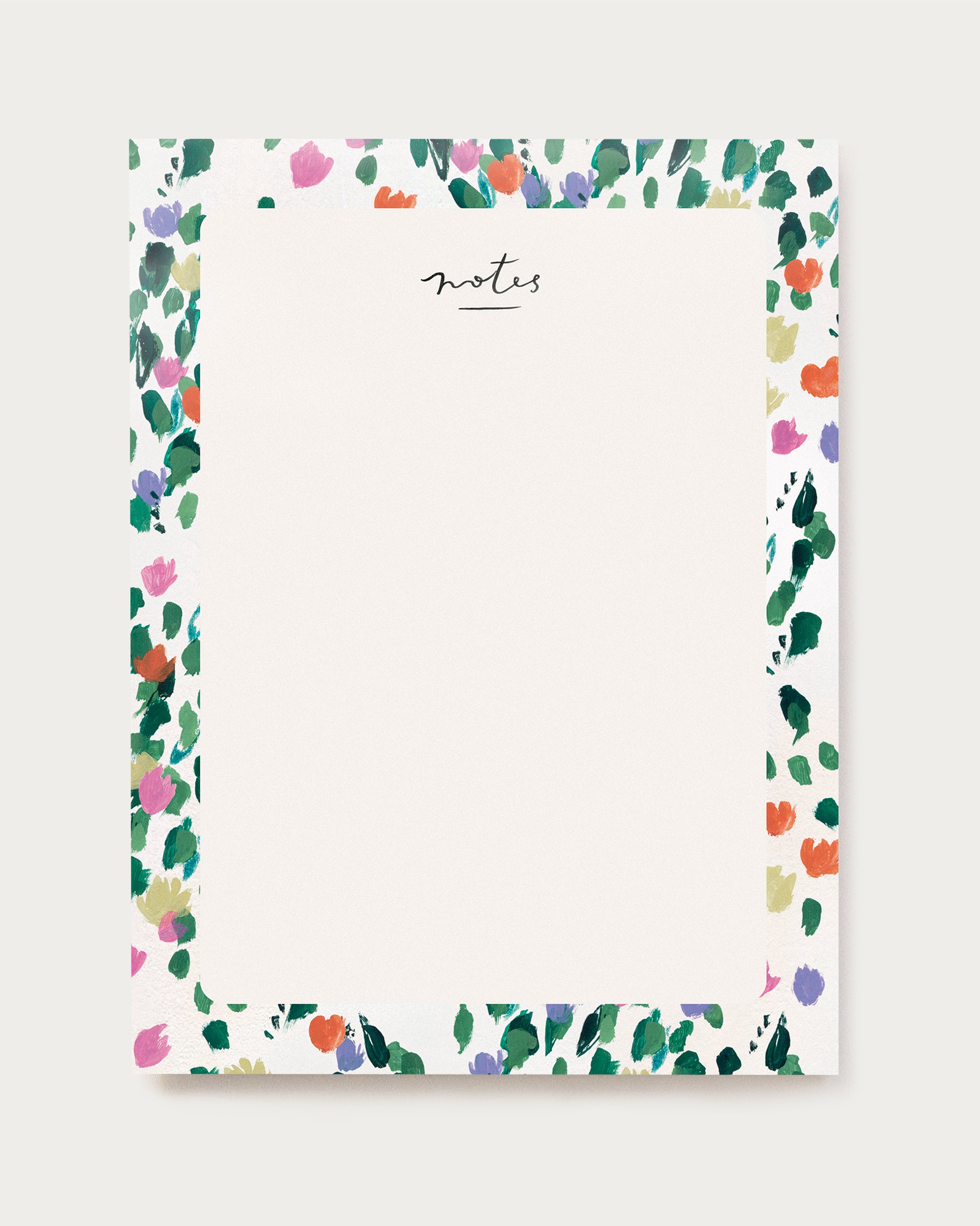 blank everyday notepad with tulips our heiday