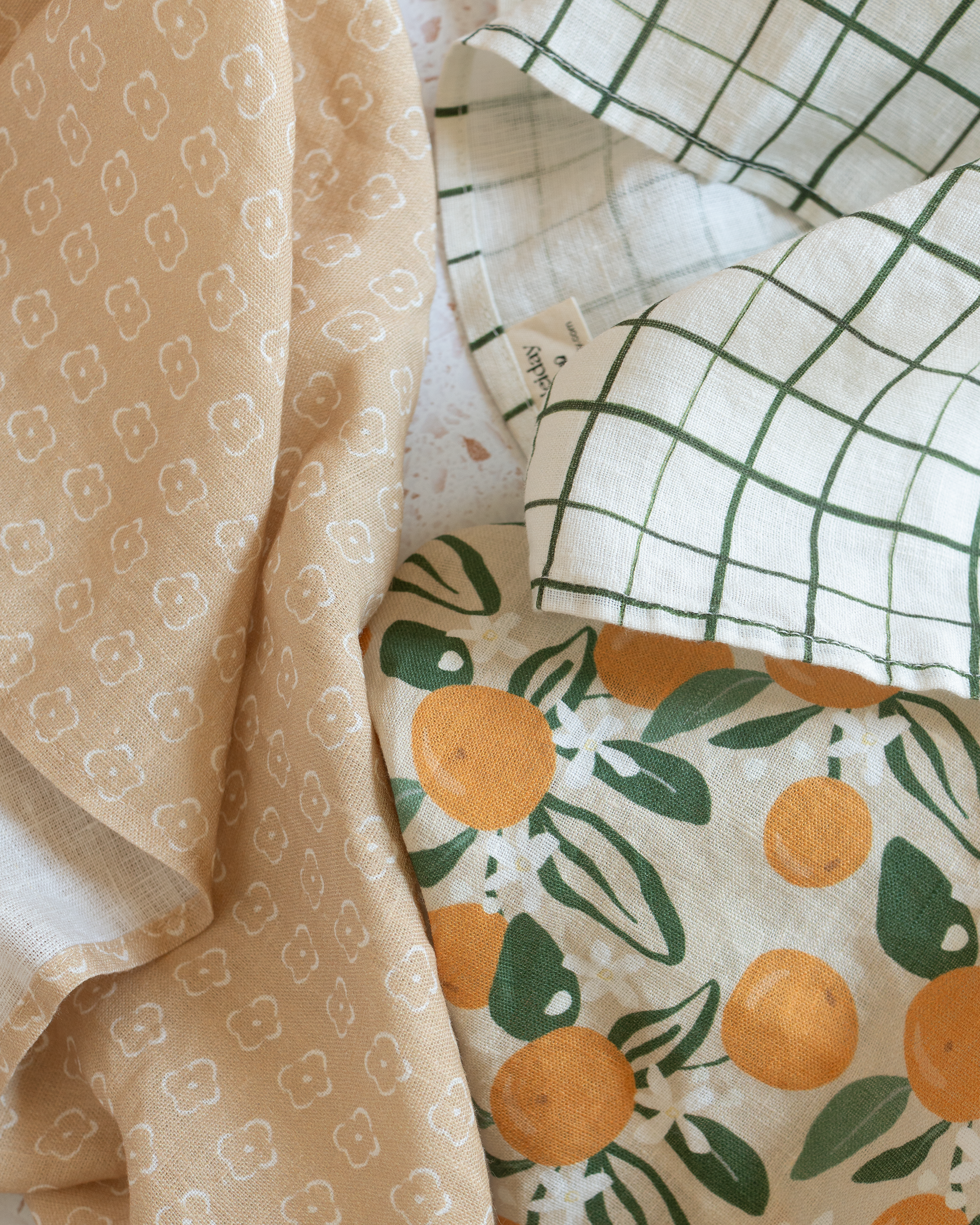 Elise Linen Tea Towel