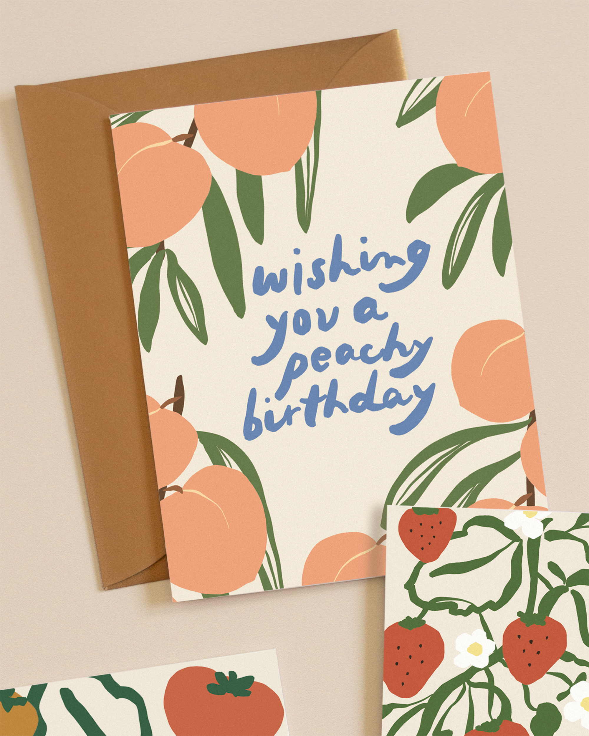 Peachy Birthday Card