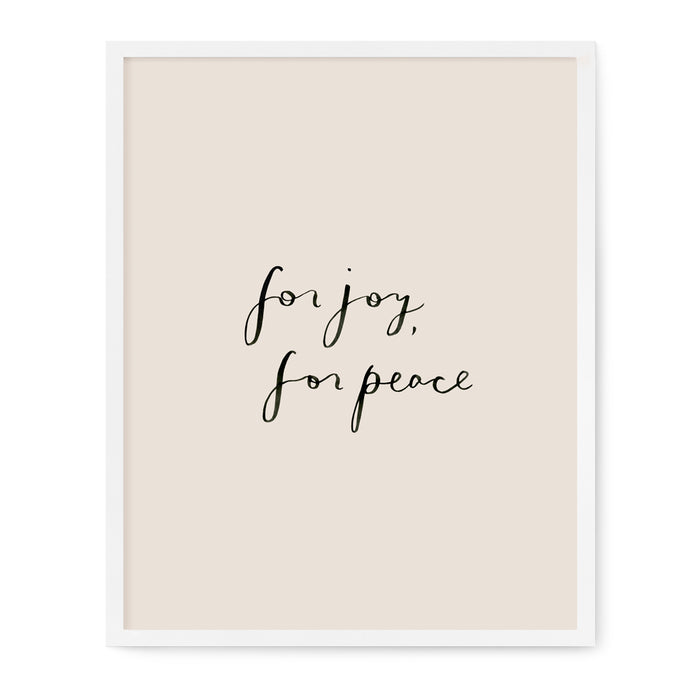 Affirmations - For Joy, For Peace Print