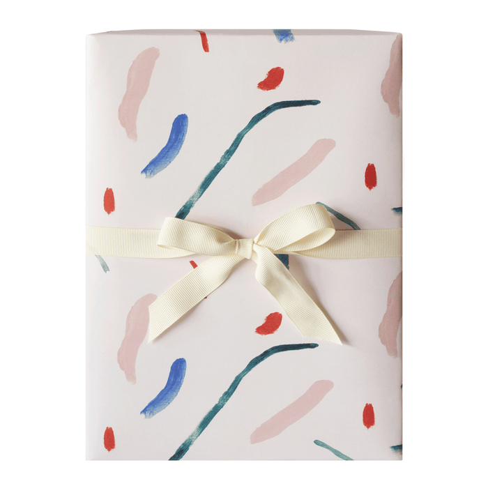 Teal Abstract Gift Wrap