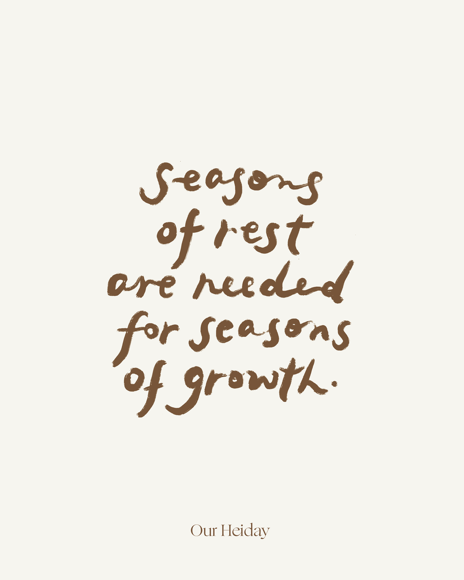 On Dormant Seasons.