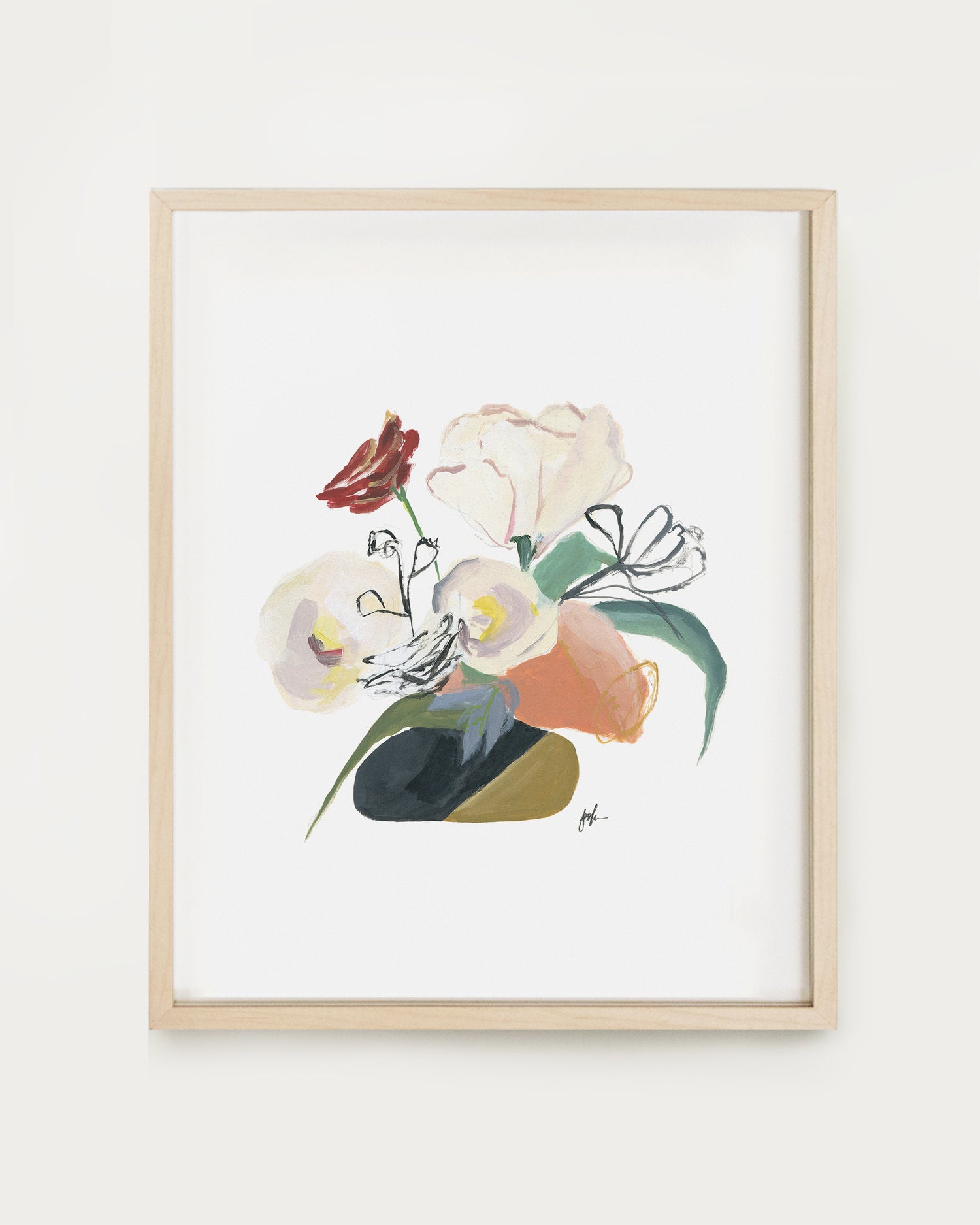 bouquet series art print our heiday