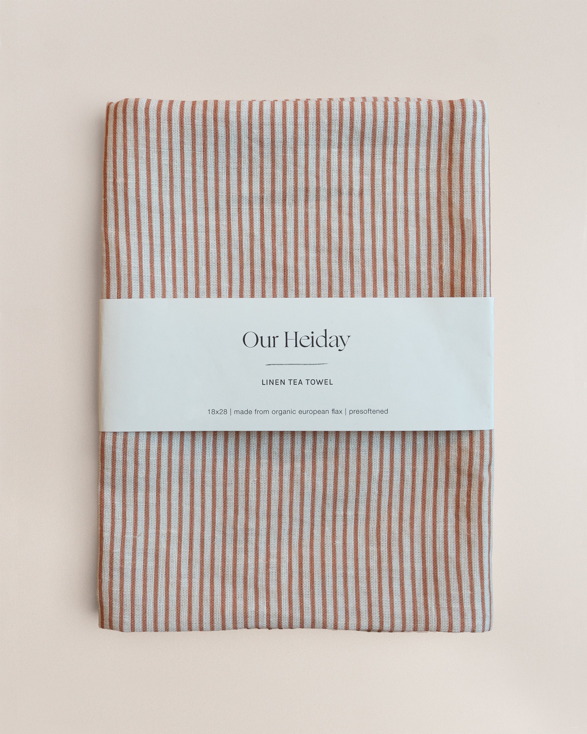 Classic Stripe Linen Tea Towel