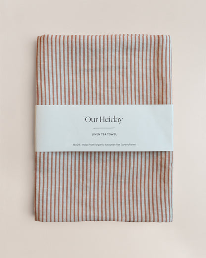 Classic Stripe Linen Tea Towel
