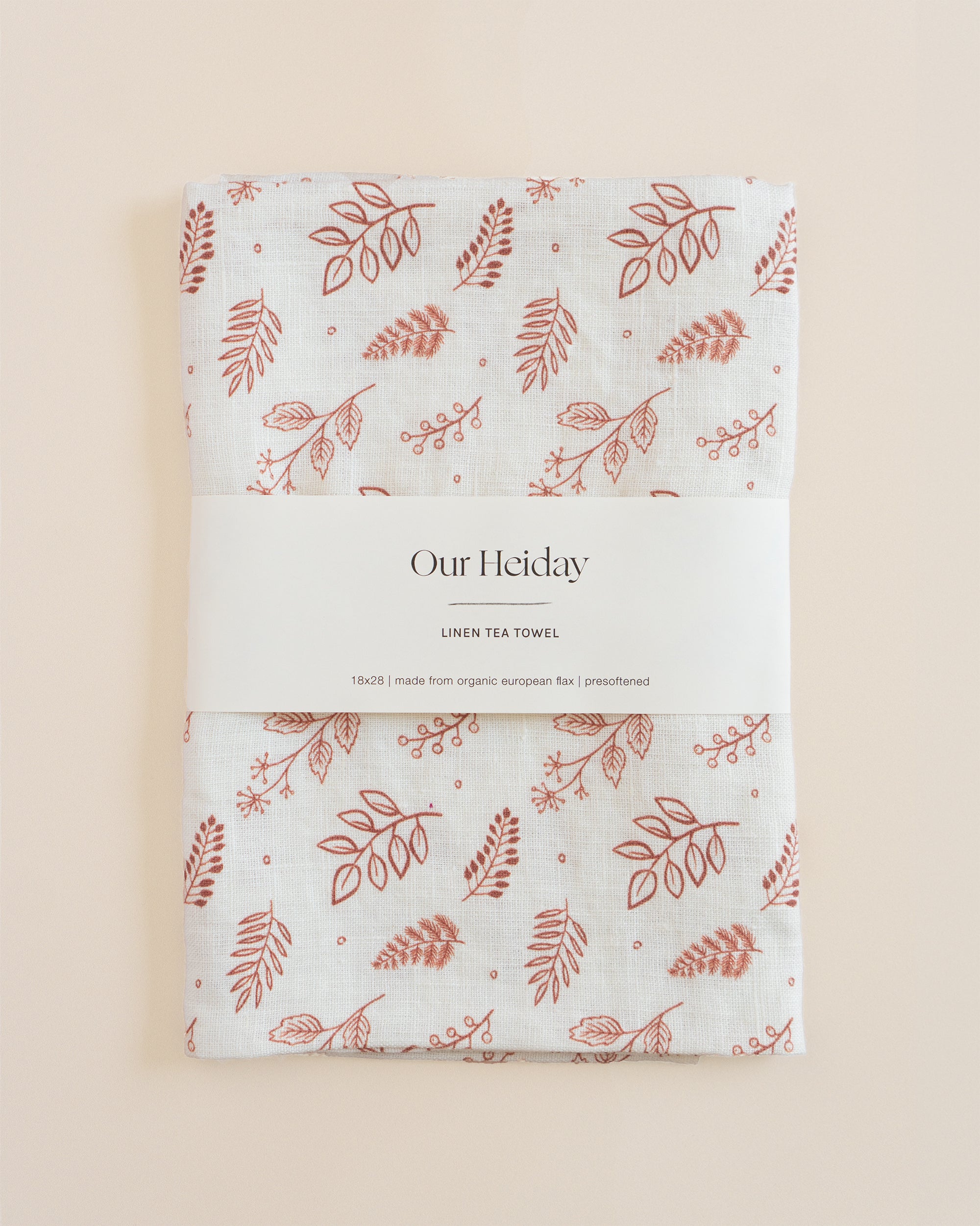 holiday linen tea towels our heiday crimson foliage