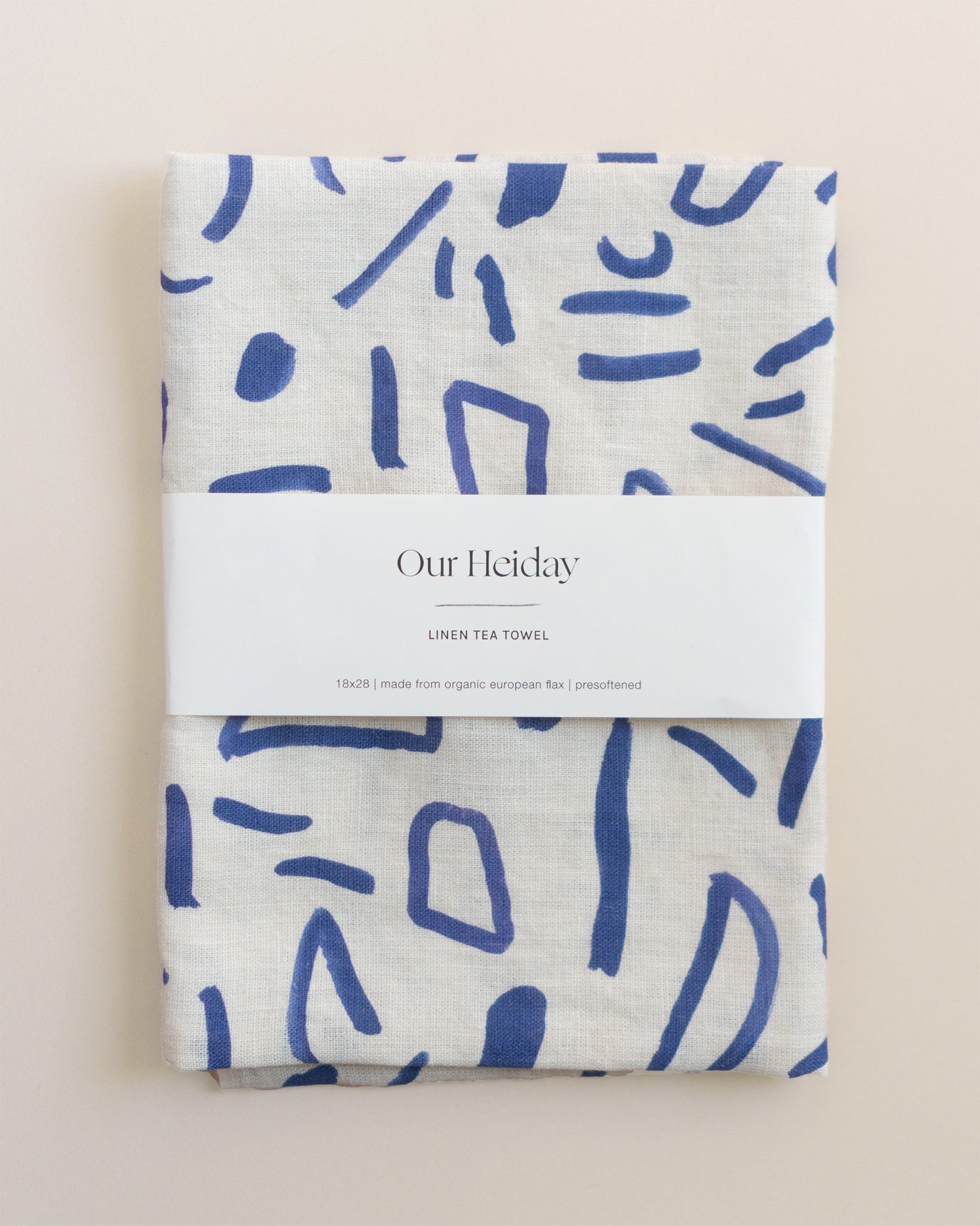 our heiday linen tea towel everly midnight tea