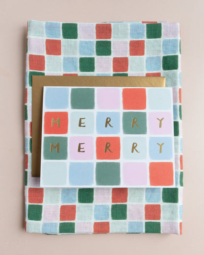 Merry Merry Festive Tile Card