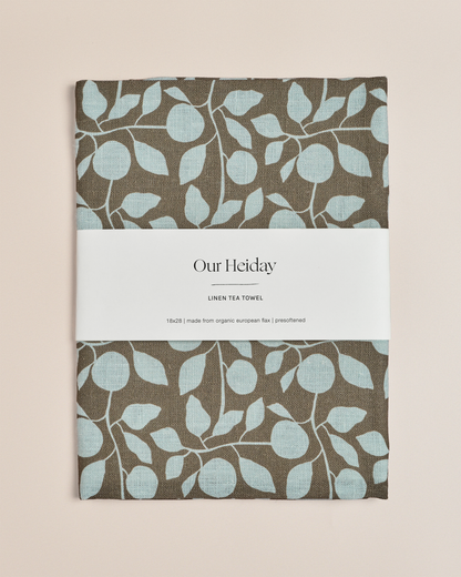 Orchard Sky Linen Tea Towel