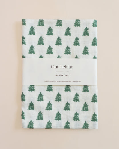holiday linen tea towels our heiday spruce