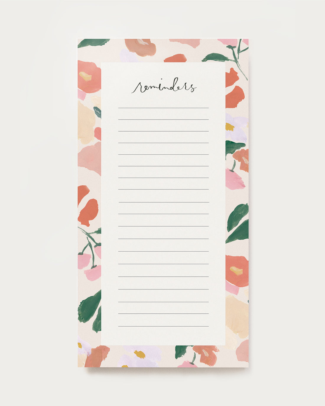 lined reminders list pad summer blooms our heiday