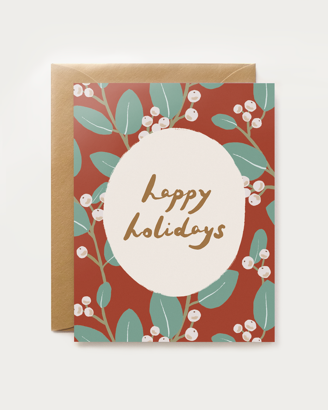 Winter Berries Happy Holidays Card