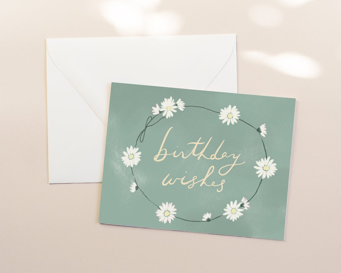 Daisies Birthday Wishes Card