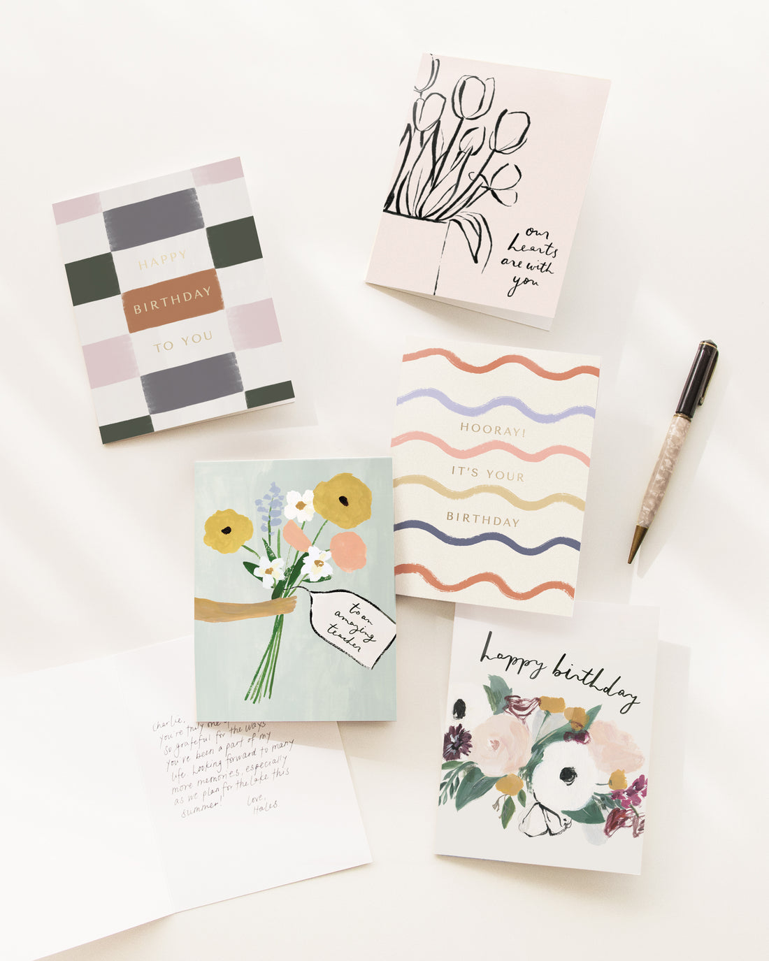 Anemone Birthday Card