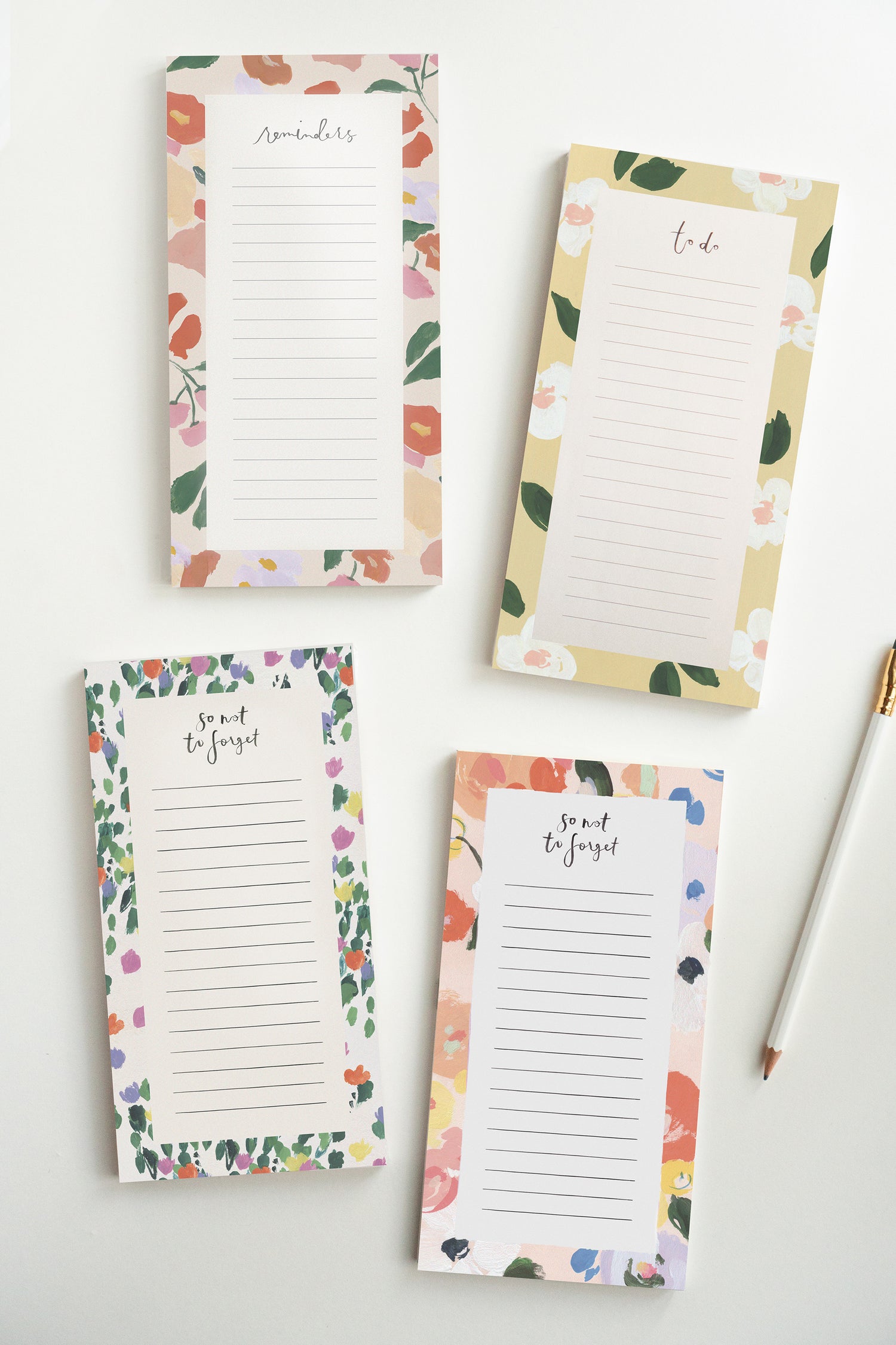Tulips Forget Not Lined List Pad