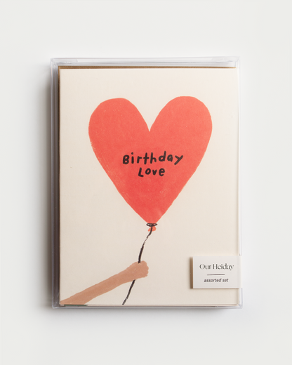 an assorted set of birthday cards 