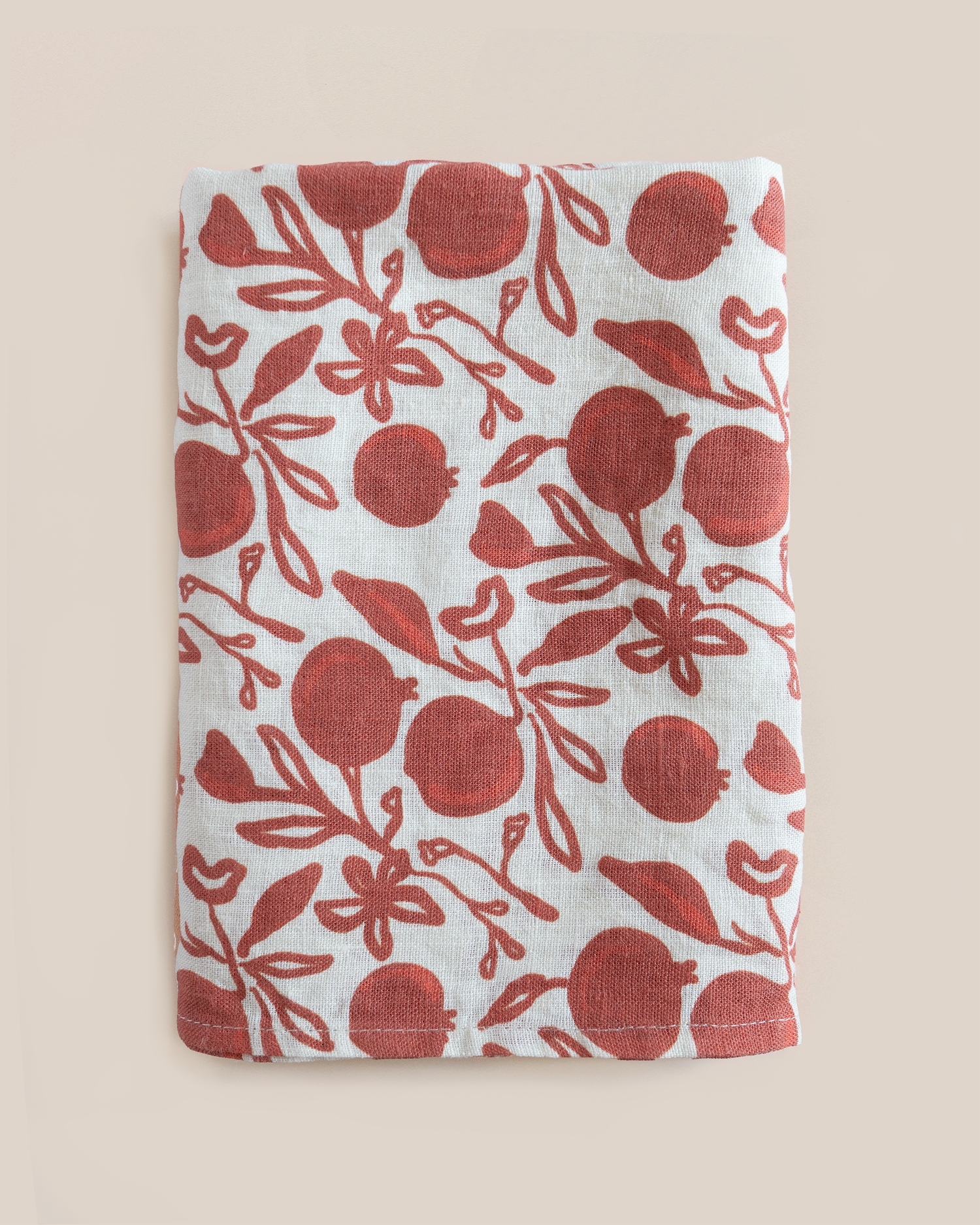 set of 4 linen dinner napkins pomegranate pattern our heiday