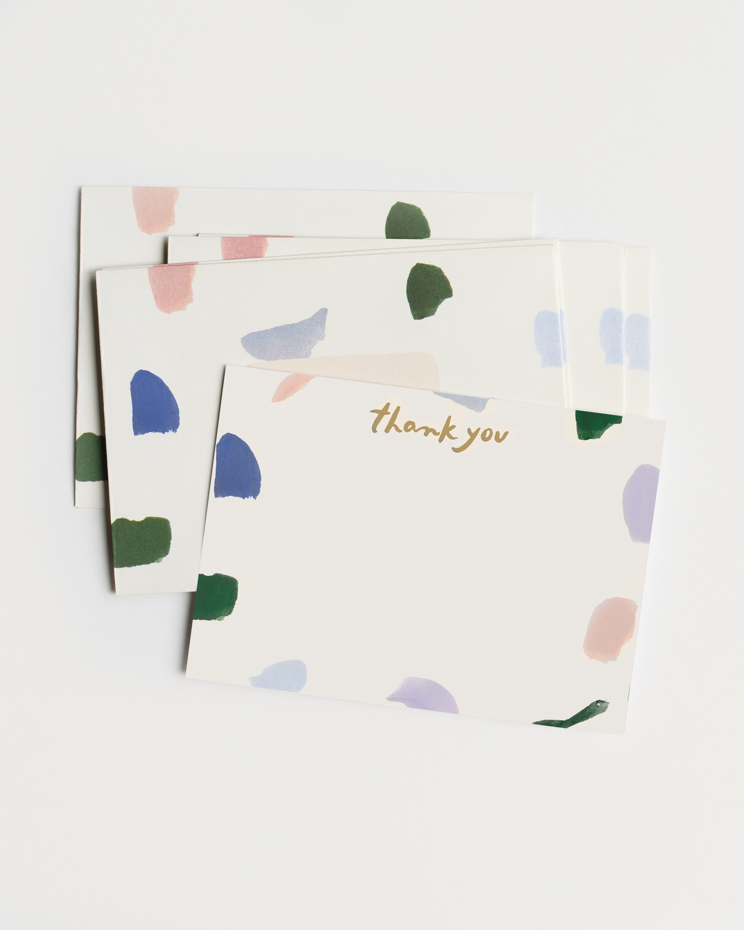 abstract strokes blank note set