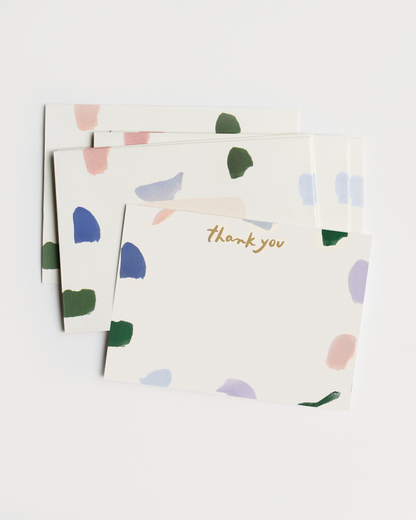 abstract strokes blank note set