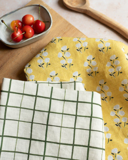 Thistle - Linen Tea Towel