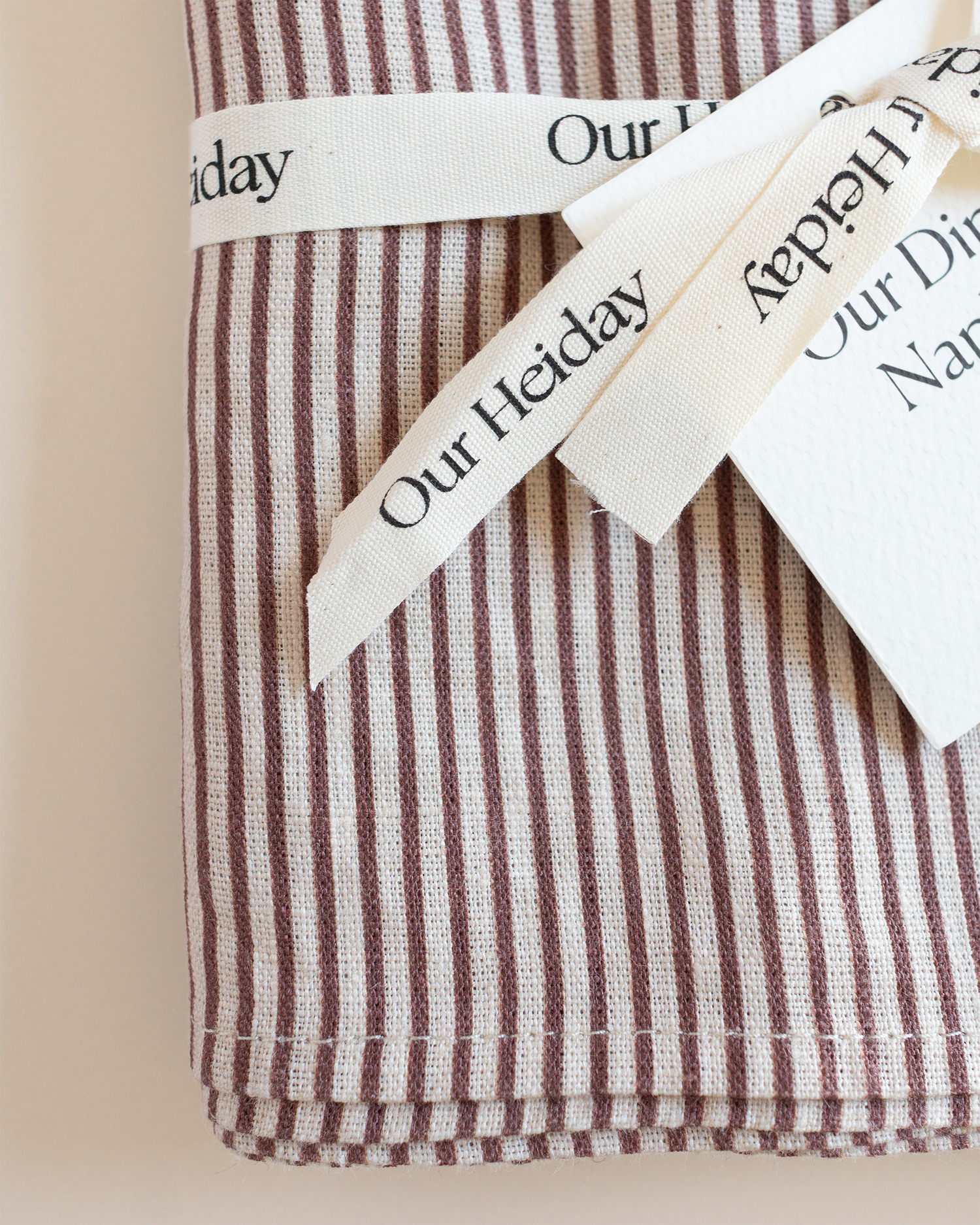 Classic Stripe Wine Dinner Napkins