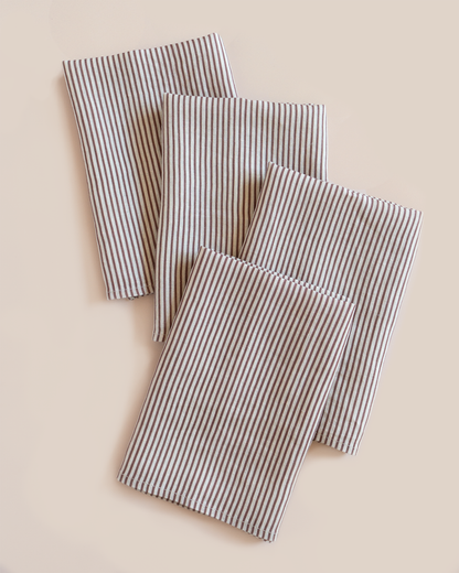 Classic Stripe Wine Dinner Napkins