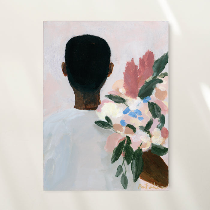 SOLD - A Man And His Flowers