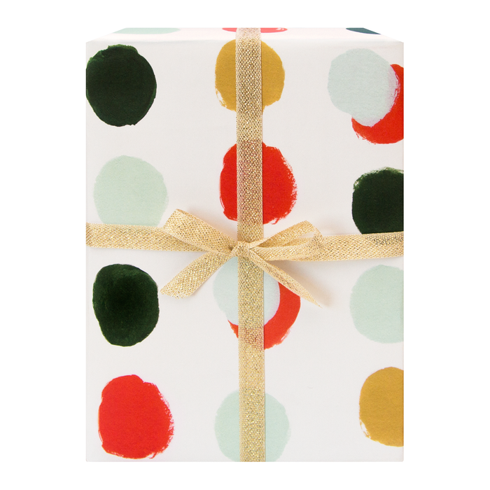Dotted Holiday Gift Wrap