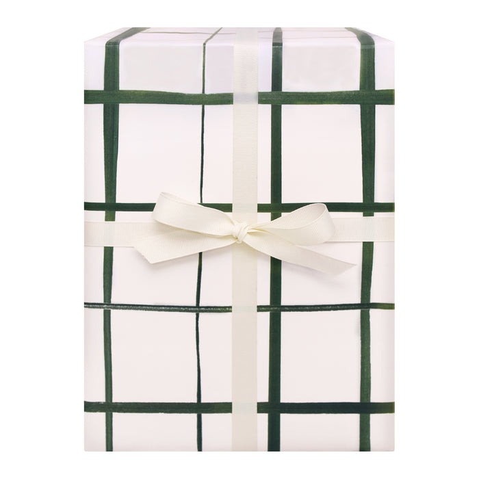 Emerald Grid Gift Wrap