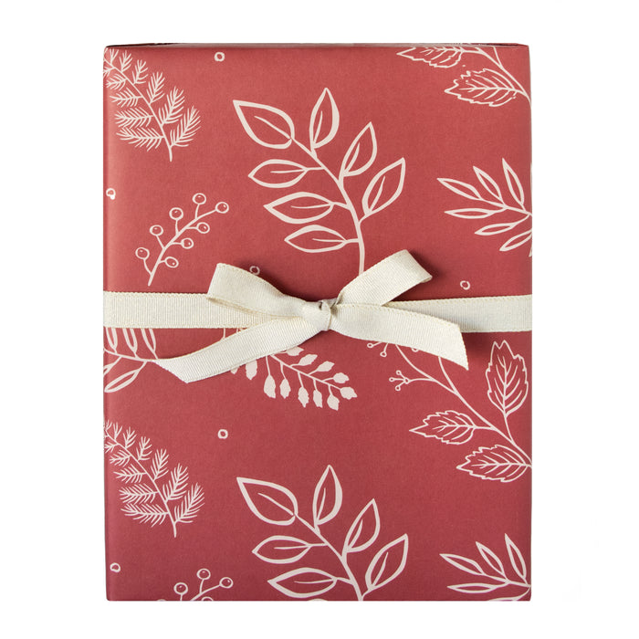 Crimson Foliage Gift Wrap