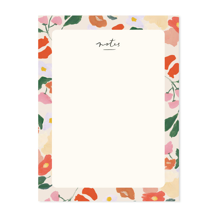 Summer Blooms Blank Everyday Notepad