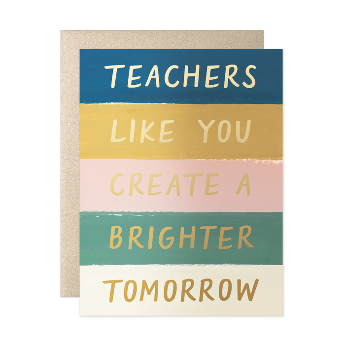 Teacher Brighter Tomorrow Card