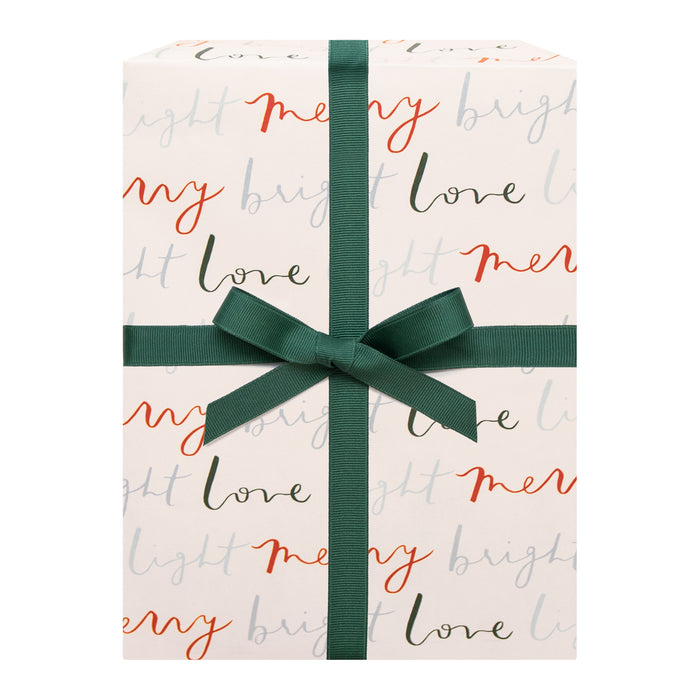 Merry Bright Love Light Gift Wrap